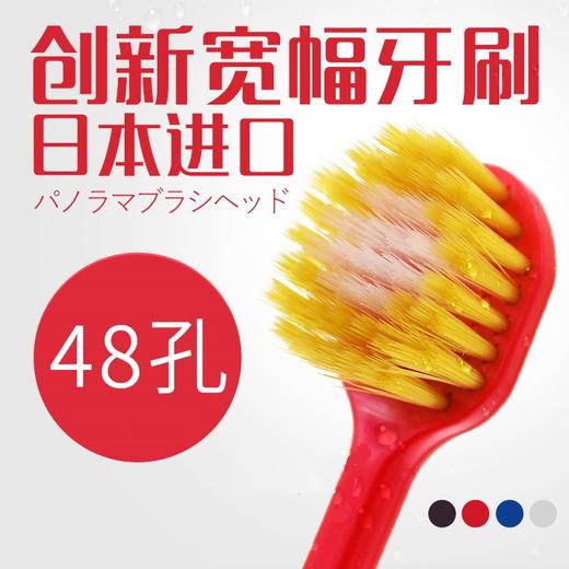 日本进口ebisu惠百施超细软毛宽幅宽体宽头牙刷 商品图0