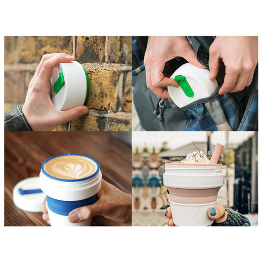 【亏本清仓】 STOJO 可压缩水杯 便携硅胶折叠运动水杯470ml （不支持无理由退换）[福利品] 商品图11