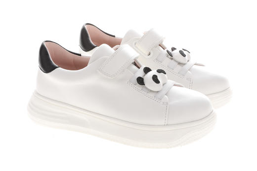 sheme 熊猫系列 儿童亲子款熊猫配件小白鞋魔术贴童鞋 商品图5