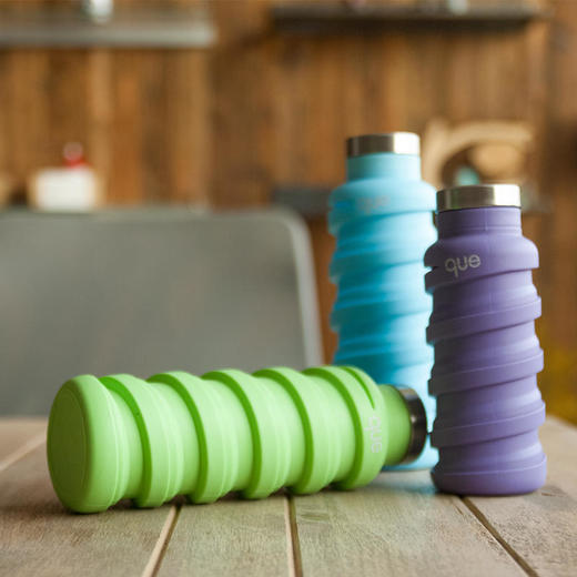 【已下架】积分购 | 美国queBottle可伸缩环保硅胶时尚水杯355ML （不支持无理由退换）[福利品] 商品图3