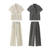 【99元/2件任选|不退换】100%亚麻夏季薄款短袖西服套装 商品缩略图3
