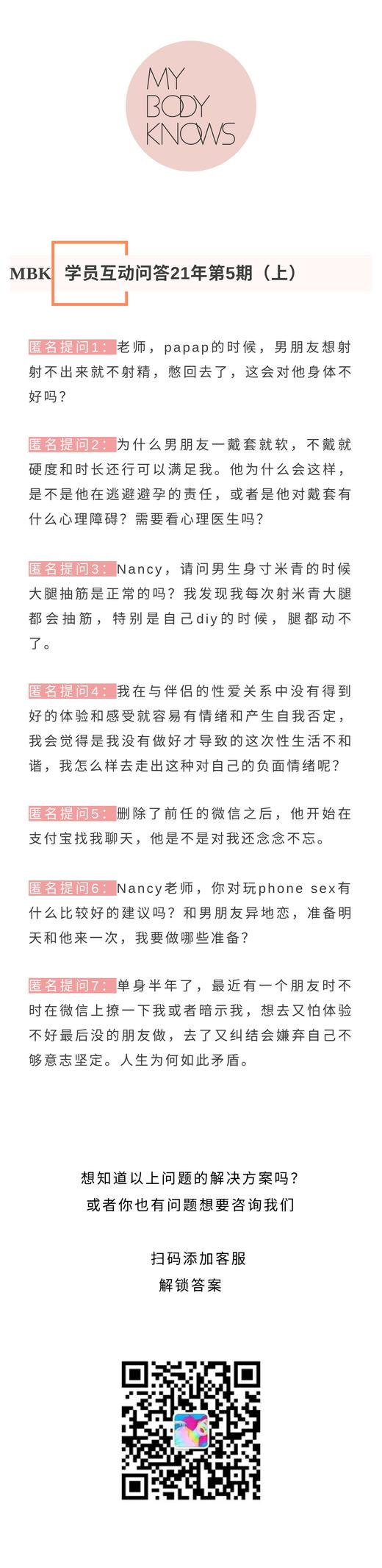 MBK5月爱性疑惑解答问题汇总（上） 商品图0