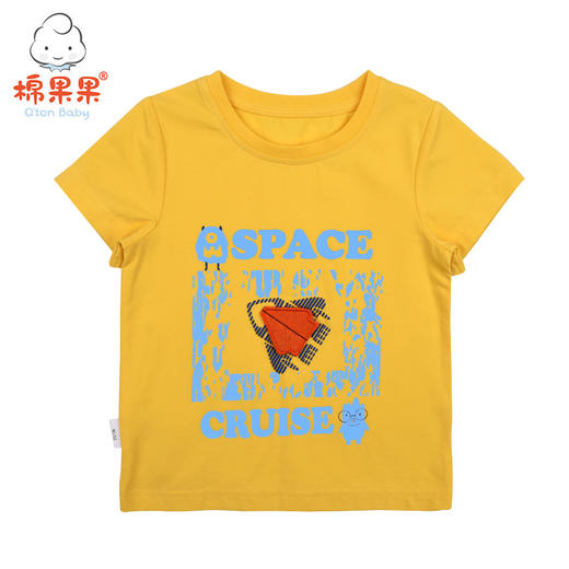 棉果果夏季男童氨棉汗布套头T恤M212140219274 商品图0