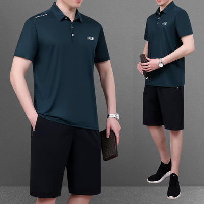 SP  166D--8运动套装男休闲大码爸爸夏装薄款 商品图6