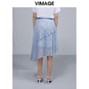 VIMAGE纬漫纪女装夏季新款高腰印花雪纺不规则半身裙V1506113 商品缩略图3