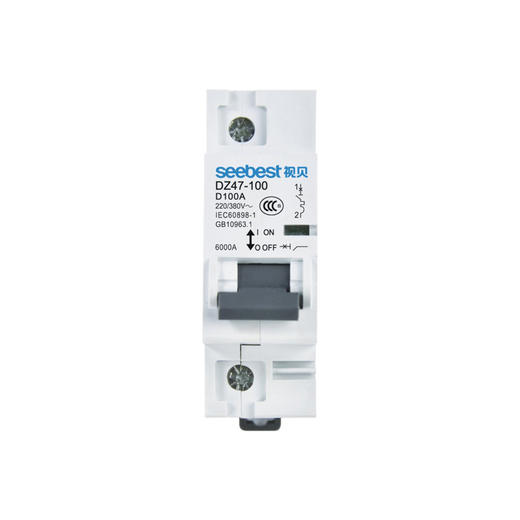 视贝小型断路器 DZ47-100 1P D型 商品图0