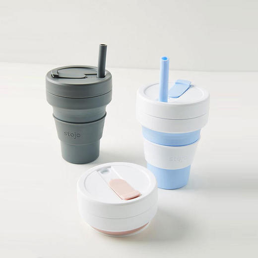 【亏本清仓】 STOJO 可压缩水杯 便携硅胶折叠运动水杯470ml （不支持无理由退换）[福利品] 商品图3