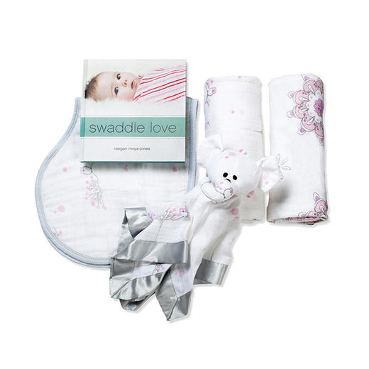 【已下架】积分兑换 | 美国aden+anais多功能襁褓包巾口水巾新生儿礼盒套装（不支持无理由退换） [福利品] 商品图0