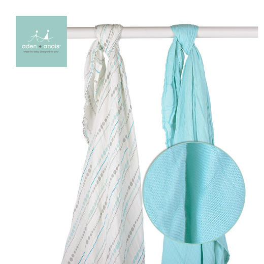 【已下架】积分秒杀 | 美国aden+anais 婴儿摇篮曲竹棉礼盒 包巾盖被安抚巾套（不支持无理由退换）[福利品] 商品图3