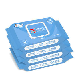 【已下架】积分兑换 | 帕玛医生 75%酒精湿巾乙醇消毒家用办公卫生杀菌3包装（不支持无理由退换） [福利品]