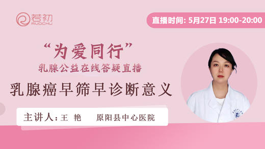 王艳住院医师 | 乳腺癌早筛早诊断的意义 商品图0