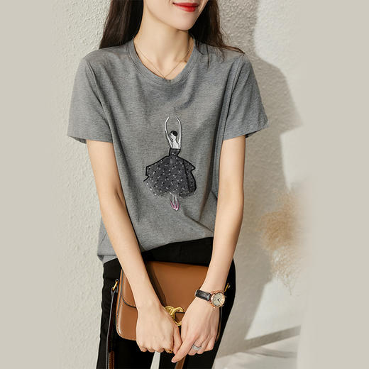 裁缝学苑AG162 韩系短款T恤纸样女夏天体恤服装打版裁剪图纸样板 商品图1