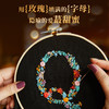 『繁花字母材料包』水溶布印图案方便刺绣 T恤短袖衣服diy 商品缩略图0