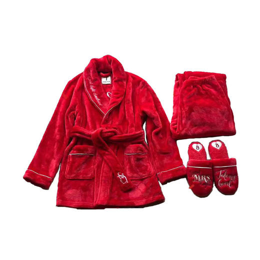 【已下架】积分兑换 | Huang'sHome女士家居服睡衣浴袍3件套（不支持无理由退换）[福利品] 商品图0