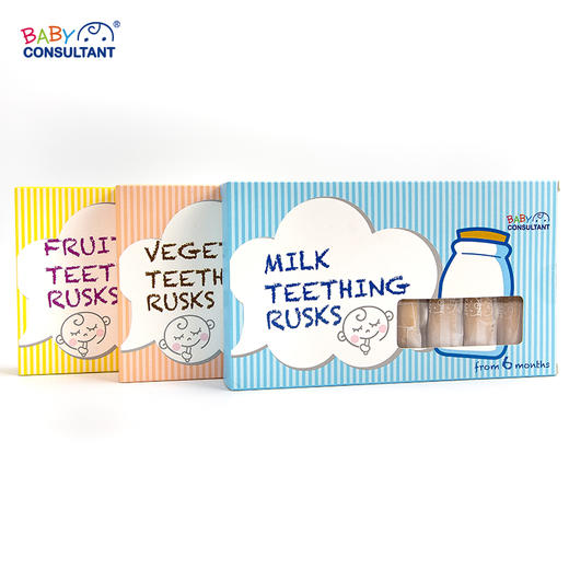 宝贝顾问硬磨牙棒饼干牛奶蔬果味宝宝婴儿磨牙棒辅食儿童零食 商品图1