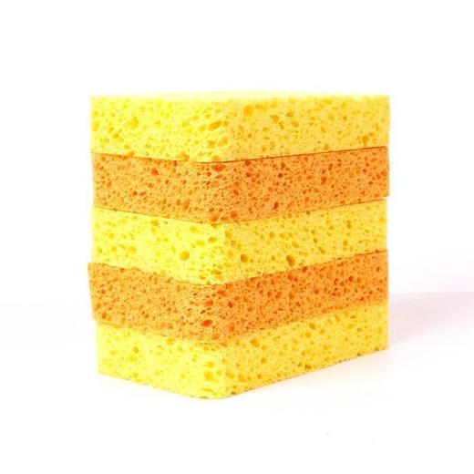 【海绵天然木浆棉】厨房洗碗擦锅海绵百洁布 不掉渣易冲洗-W仓 商品图5