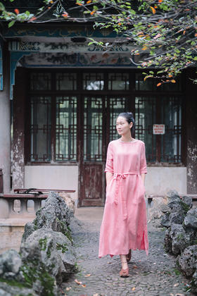 夏原创女装连衣裙中国风连衣裙新款宽松文艺复古PZ-15