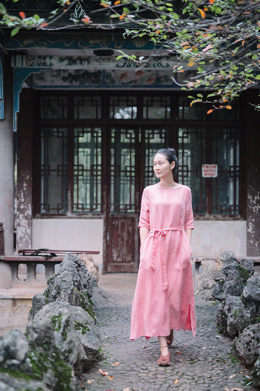 夏原创女装连衣裙中国风连衣裙新款宽松文艺复古PZ-15 商品图0