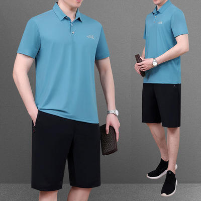 SP  166D--8运动套装男休闲大码爸爸夏装薄款 商品图7