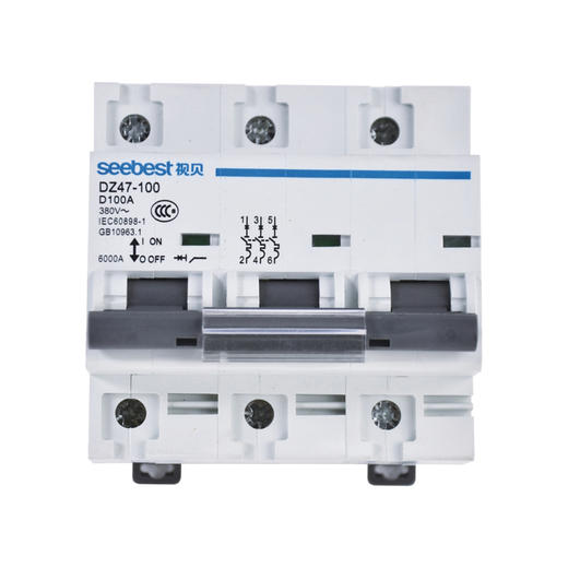 视贝小型断路器 DZ47-100 3P D型 商品图0