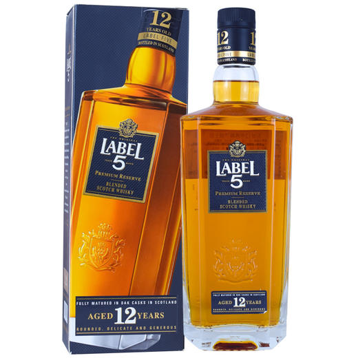 英国五世醇黑12年苏格兰威士忌750ml/011969 商品图0