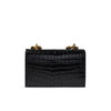 ALEXANDER MCQUEEN 亚历山大.麦昆 女士小号鳄鱼压纹皮革施华洛世奇水晶镶嵌手指骷髅单肩包 黑色 653134 1HB0T 1001 商品缩略图2