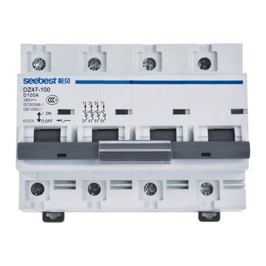 视贝小型断路器 DZ47-100 4P D型 商品图0