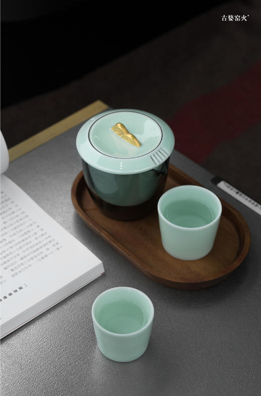 玉青瓷 山水 商品图1