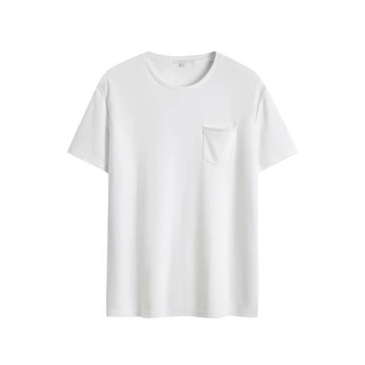 HIM漢崇 男装2021夏季纯色修身男士短袖T恤百搭青年上衣 商品图4