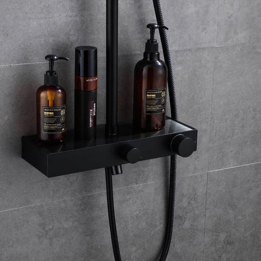 AGL格朗 恒温大花洒 平面3982 纯黑 商品图1