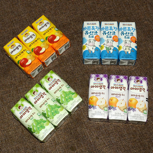 【18赠6】韩国原装帕斯特（帕滋乐） 宝宝心意果汁125ml 18盒箱规订货 商品图1