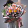 六一乒乓菊笑脸花束礼盒4选1含配送 商品缩略图0