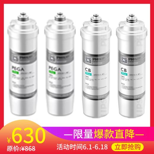  Philips/飞利浦净水滤芯【WP3975+WP3975+WP3977+WP3977】一年装 适用于WP4161、4186、4187等设备 商品图1