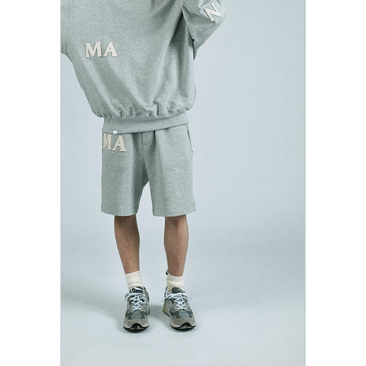 MANUFACTURE BY ATTEMPT 毛毡LOGO圆领卫衣 商品图2