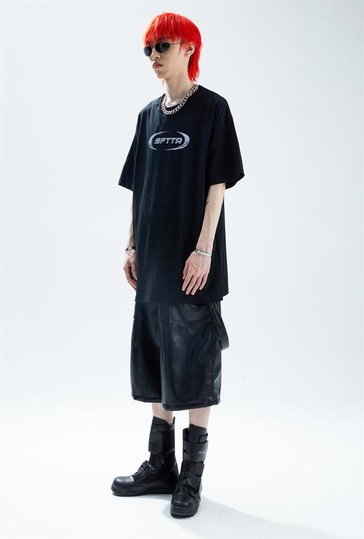 SFTTR 2021SS 括号冰块LOGO立体感印花宽松廓形男女休闲短袖T恤 商品图3