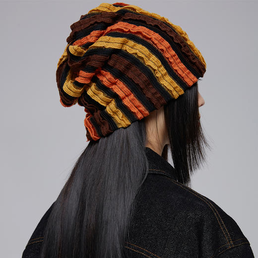 HOLONOMIC 原创设计立体肌理感叠堆帽 商品图1