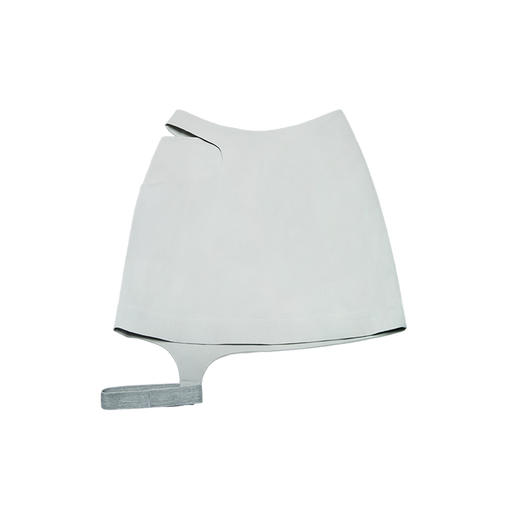 HOLONOMIC 原创设计绑带解构修身包臀特工A字短裙 商品图4