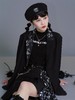 FragileHeart易碎商店黑色拼接小花西装外套女设计感小众西服上衣 商品缩略图1