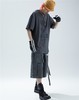 SFTTR 2021SS大廓形洗水做旧斜纹灰色宽松五分男女复古多口袋短裤 商品缩略图3