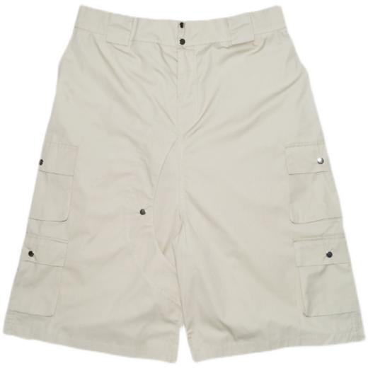 SFTTR 2021SS曲线裁片异性五分多口袋金属装饰黑灰杏三色廓形短裤 商品图3