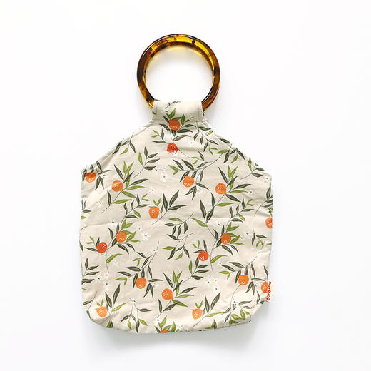 HUJI祤集Amber手提包插画小果绿枝叶 商品图0