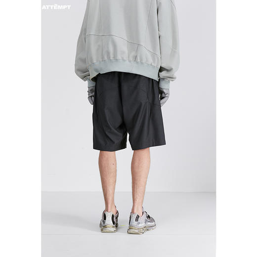 ATTEMPT SS21 弧形分割西裤短裤 商品图2