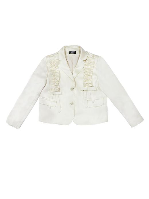 fragileheart易碎商店缎面蝴蝶结黑色立体感小众西装春款短外套女 商品图3