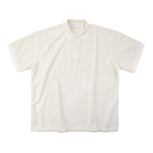 ATTEMPT AW20 复古A logo刺绣毛巾布短袖 Polo 衫 商品图4