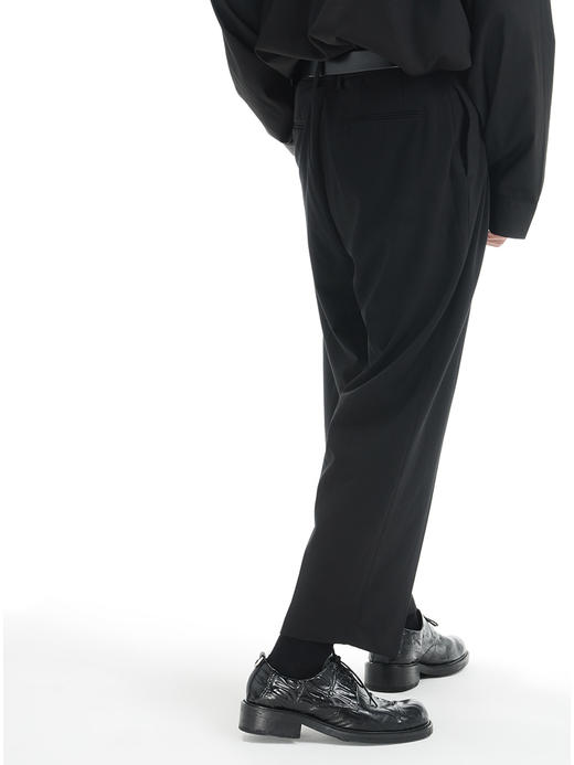 TERRAINCOGNITA21SS垂感基础休闲九分裤百搭小众西装宽松长裤男女 商品图2