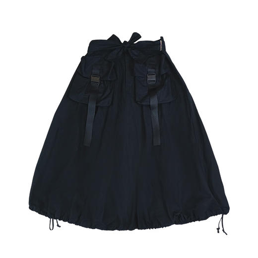 fragileheart原创机能风伞裙春款织带立体大口袋黑色百搭半身裙女 商品图3