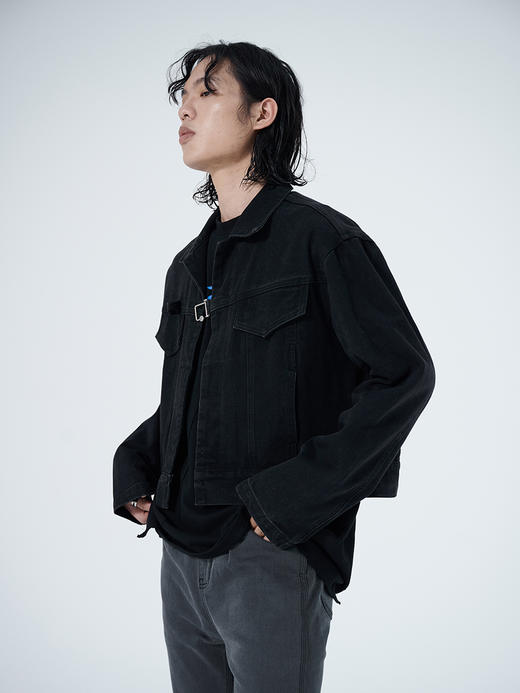 TERRAINCOGNITA2021SS春夏新款短款百搭宽松牛仔夹克外套男女同款 商品图1