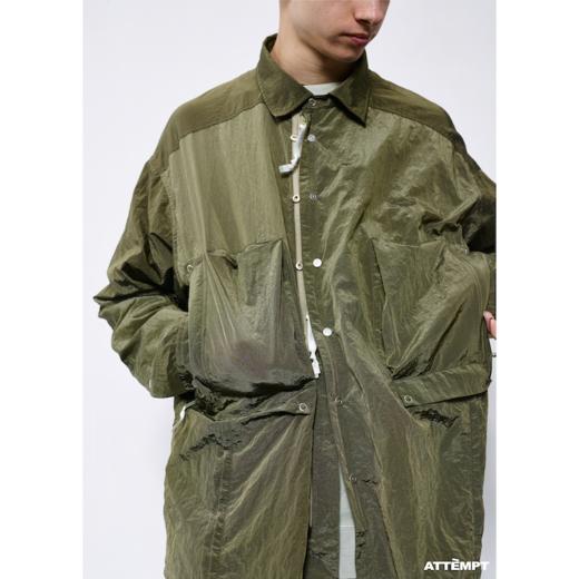 ATTEMPT SS21 水波纹金属尼龙衬衫 商品图1