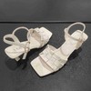 lfgj jeans bj607时尚方头细跟编织带女凉鞋 商品缩略图5