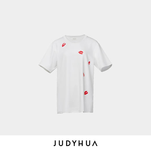 JUDYHUA 经典红唇印花OversizedT恤 商品图3